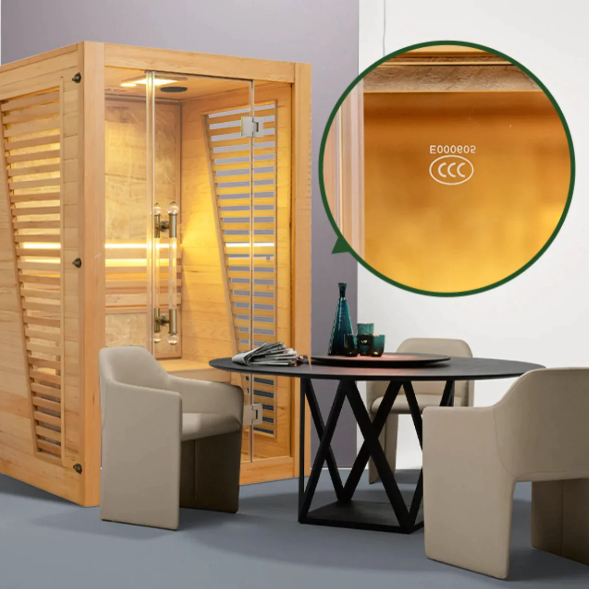 Luxury Traditional Steam Sauna Room - Steam 1