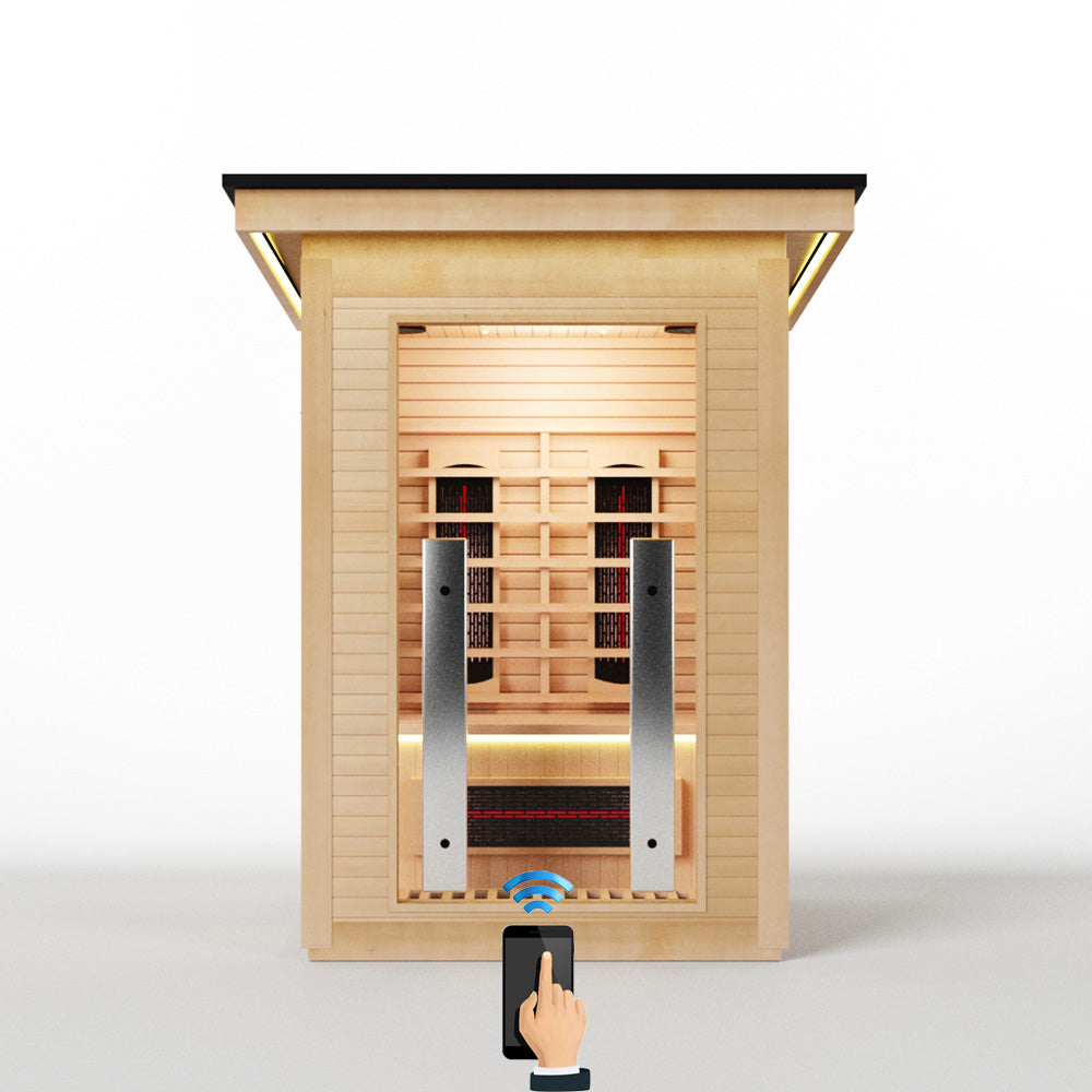 Hylivesaunas 1 People Outdoor Infrared Sauna - COURTYARD 1