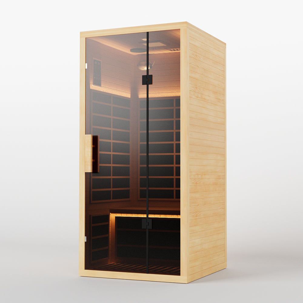1 Person 120V Low-EMF Far Infrared Sauna – Compact Indoor Detox & Relaxation - Infrared 1