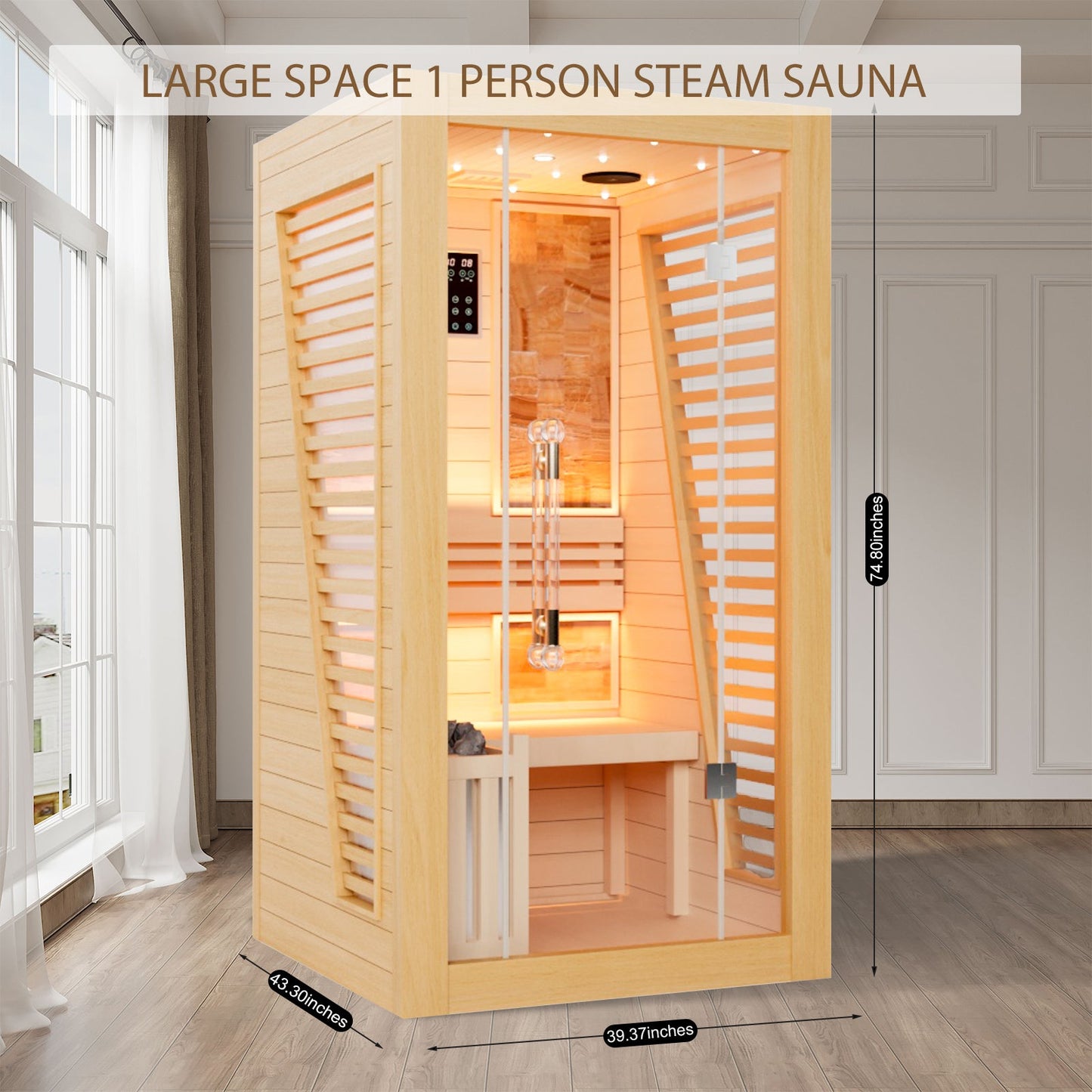 Luxury Traditional Steam Sauna Room - Steam 1
