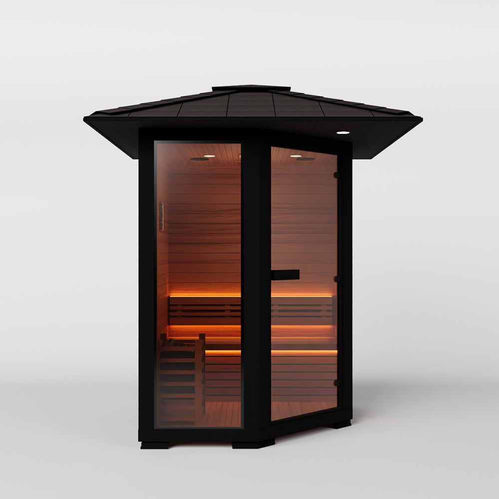 1 - 2 People Luxury Outdoor Traditional Steam Sauna - Live 1