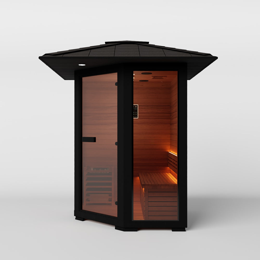 1 - 2 People Luxury Outdoor Traditional Steam Sauna - Live 1