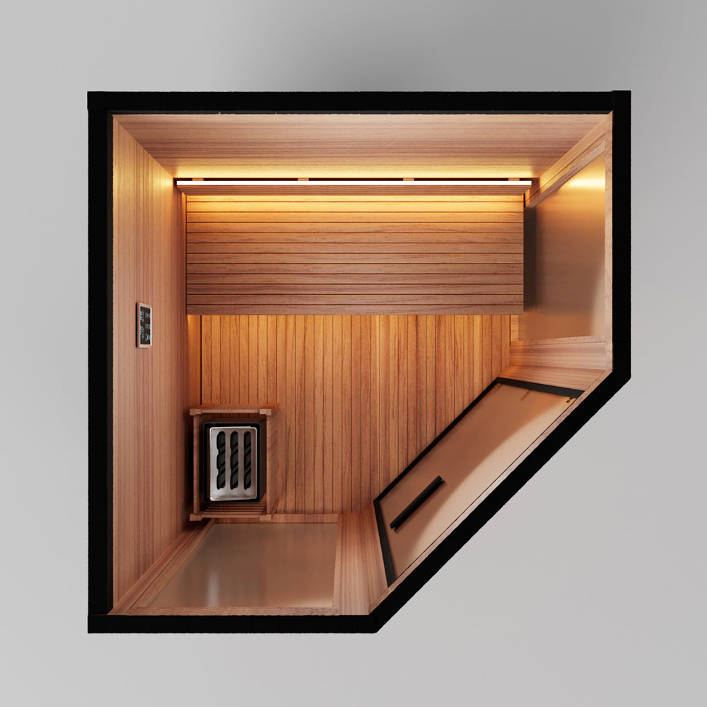 1 - 2 People Luxury Outdoor Traditional Steam Sauna - Live 1