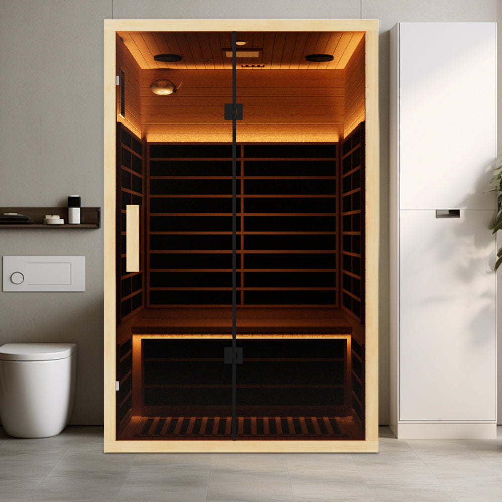 120V 2-Person Far Infrared Sauna – Low EMF, Indoor Use for Shared Relaxation - Infrared 2