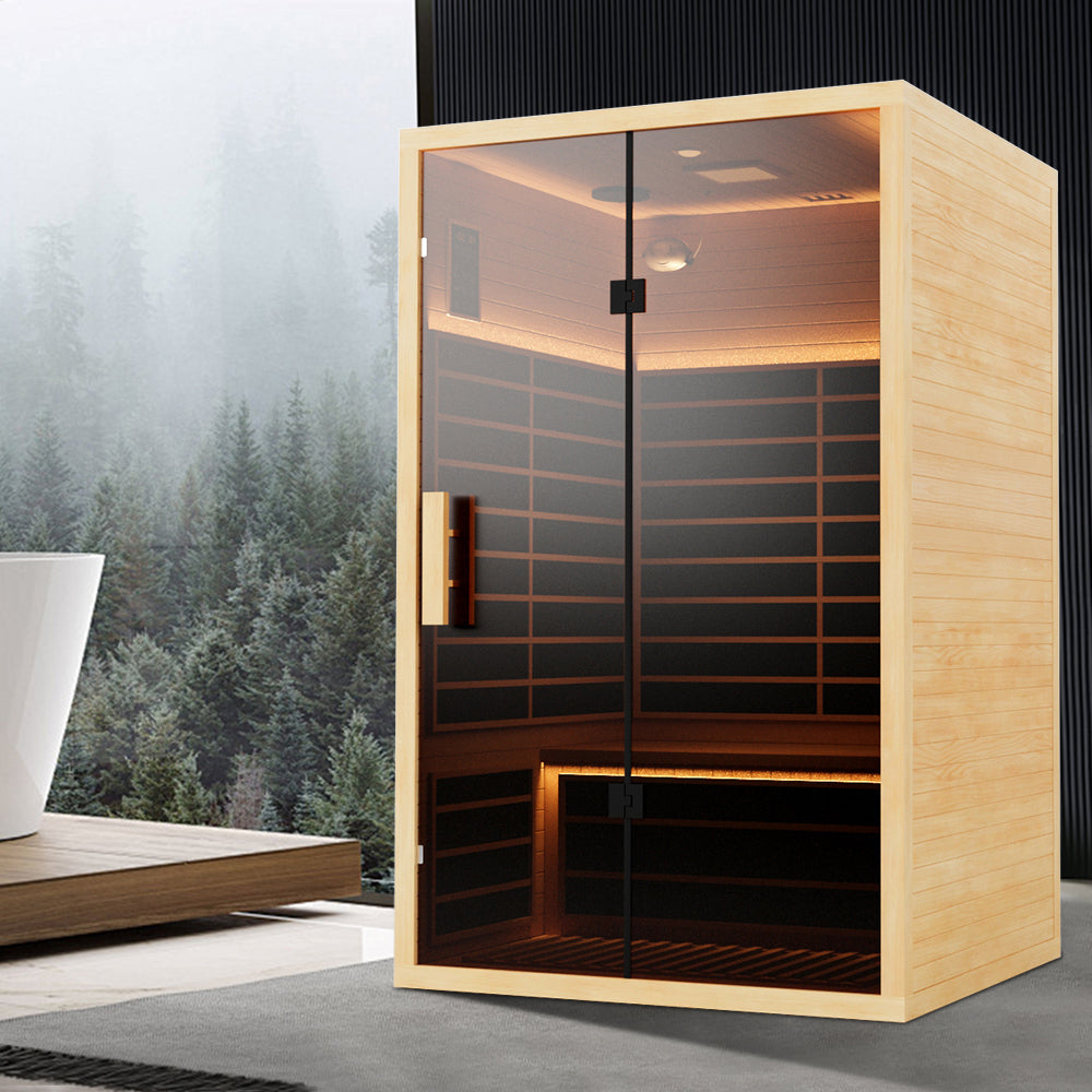 120V 2-Person Far Infrared Sauna – Low EMF, Indoor Use for Shared Relaxation - Infrared 2