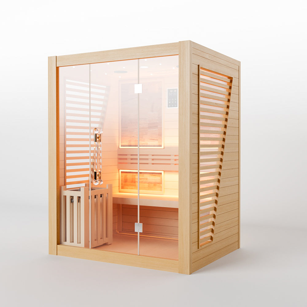 Hylivesaunas Luxury Traditional Steam Sauna Room - 2 person