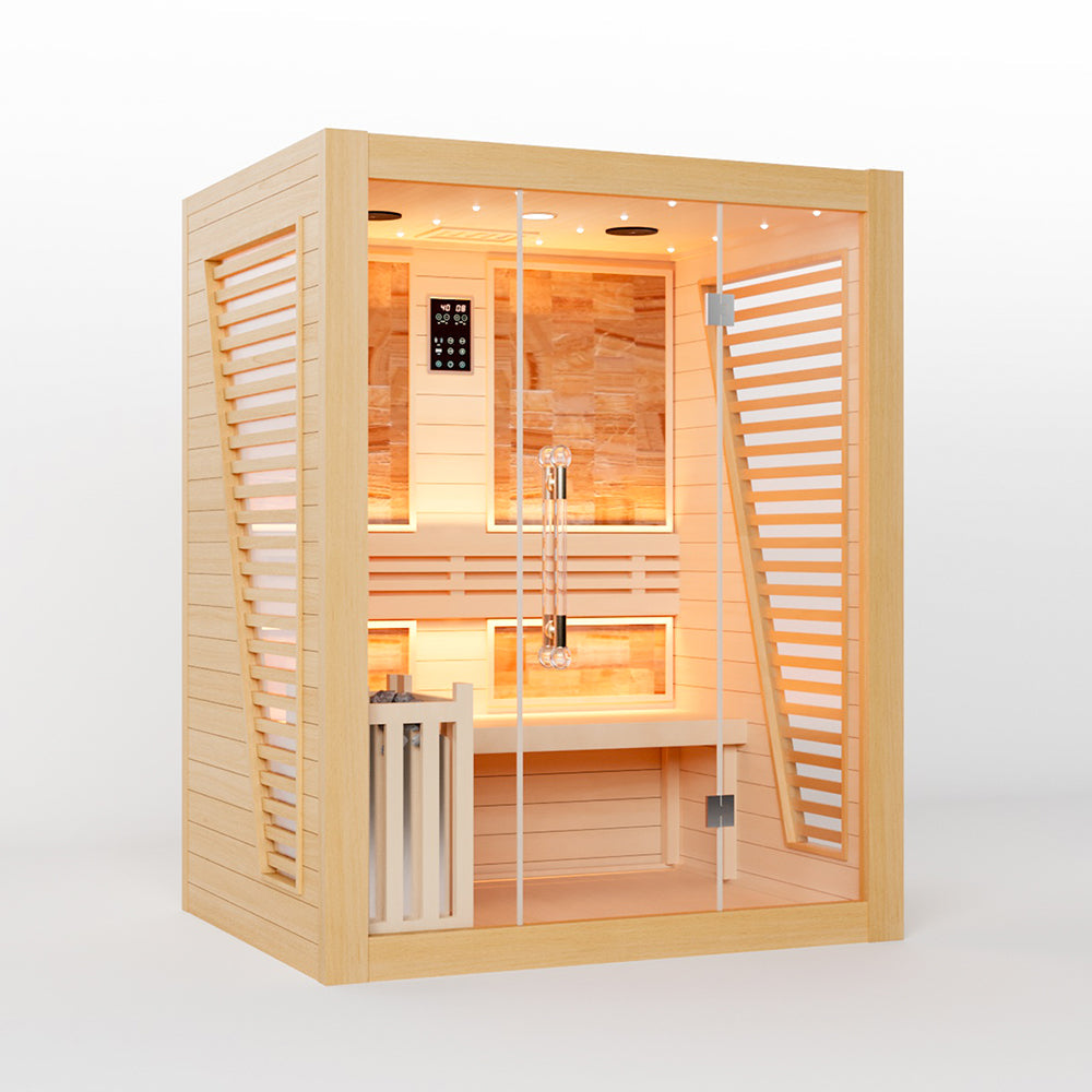 Hylivesaunas Luxury Traditional Steam Sauna Room - 2 person