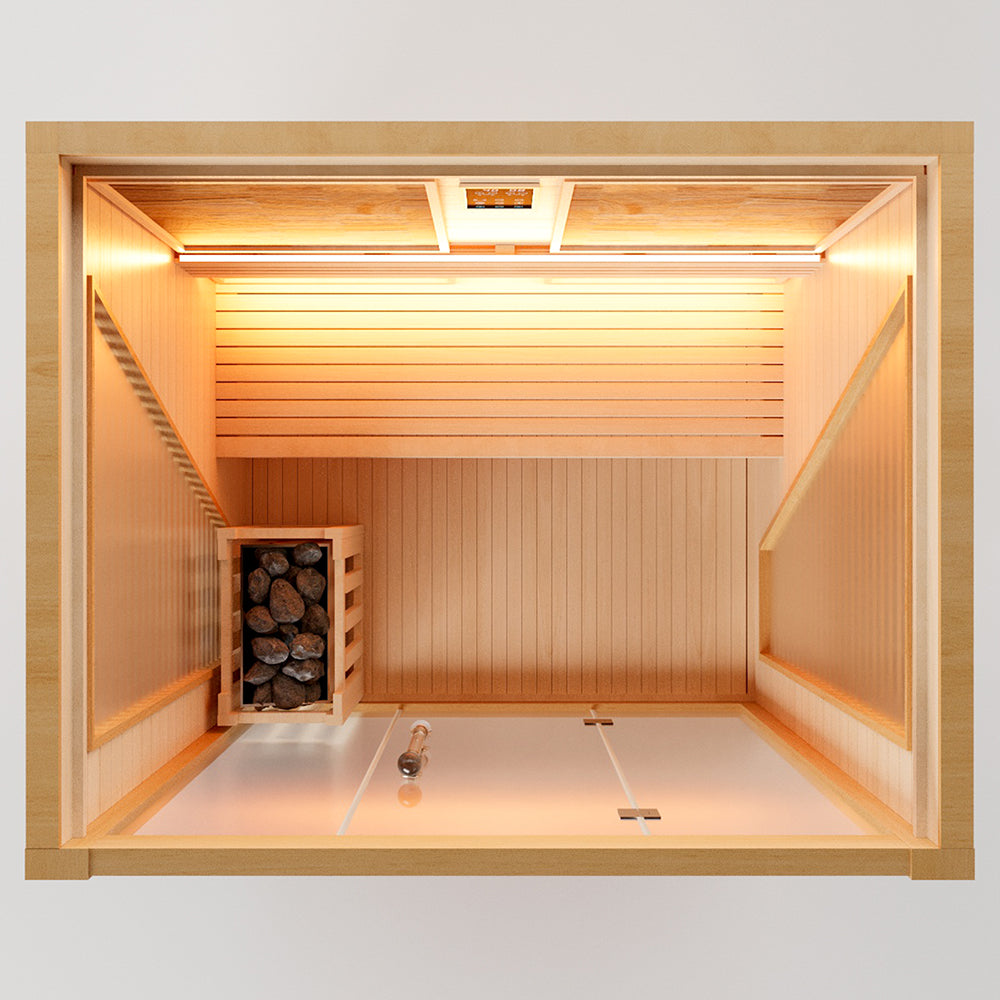 Hylivesaunas Luxury Traditional Steam Sauna Room - 2 person