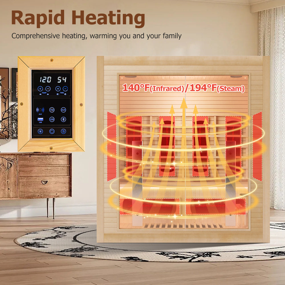 Luxury Indoor Hybrid Sauna Room - FAMILY 3