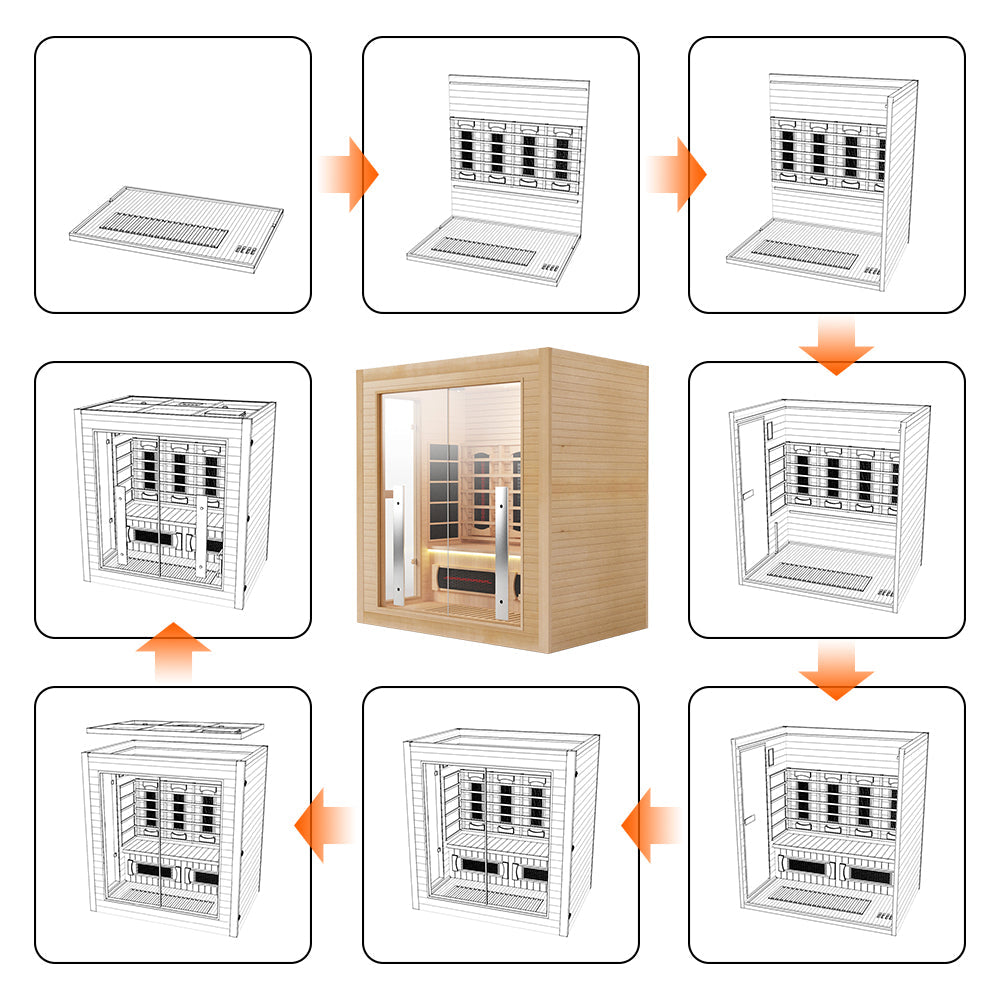 Luxury Indoor Hybrid Sauna Room - FAMILY 3