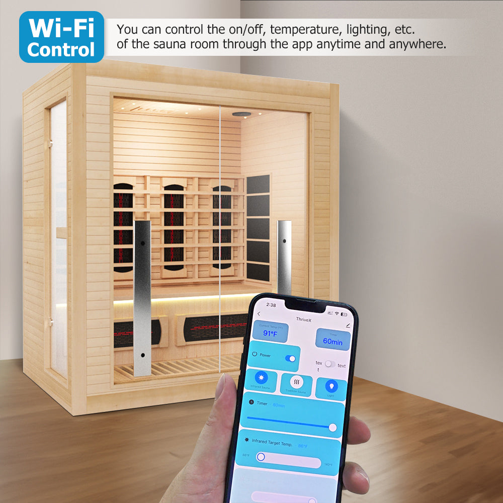 Luxury Indoor Hybrid Sauna Room - FAMILY 3