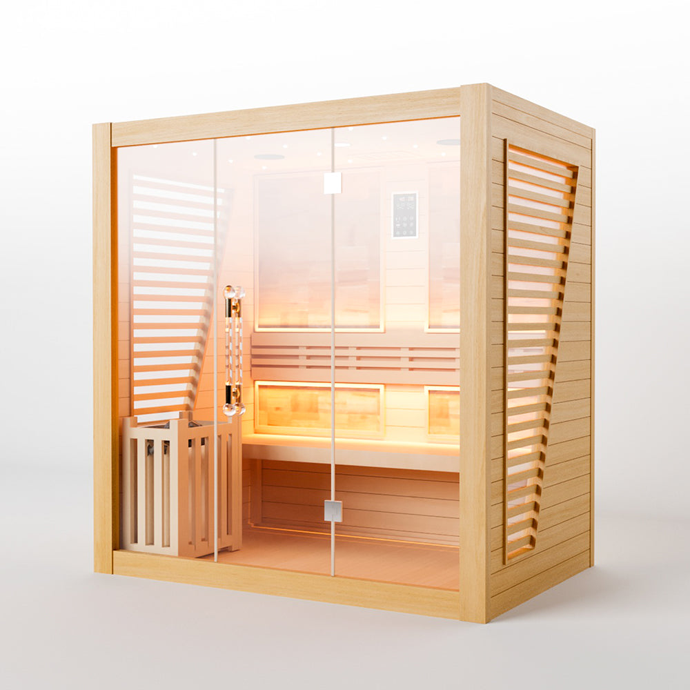 Luxury Traditional Steam Sauna Room - 3 Person