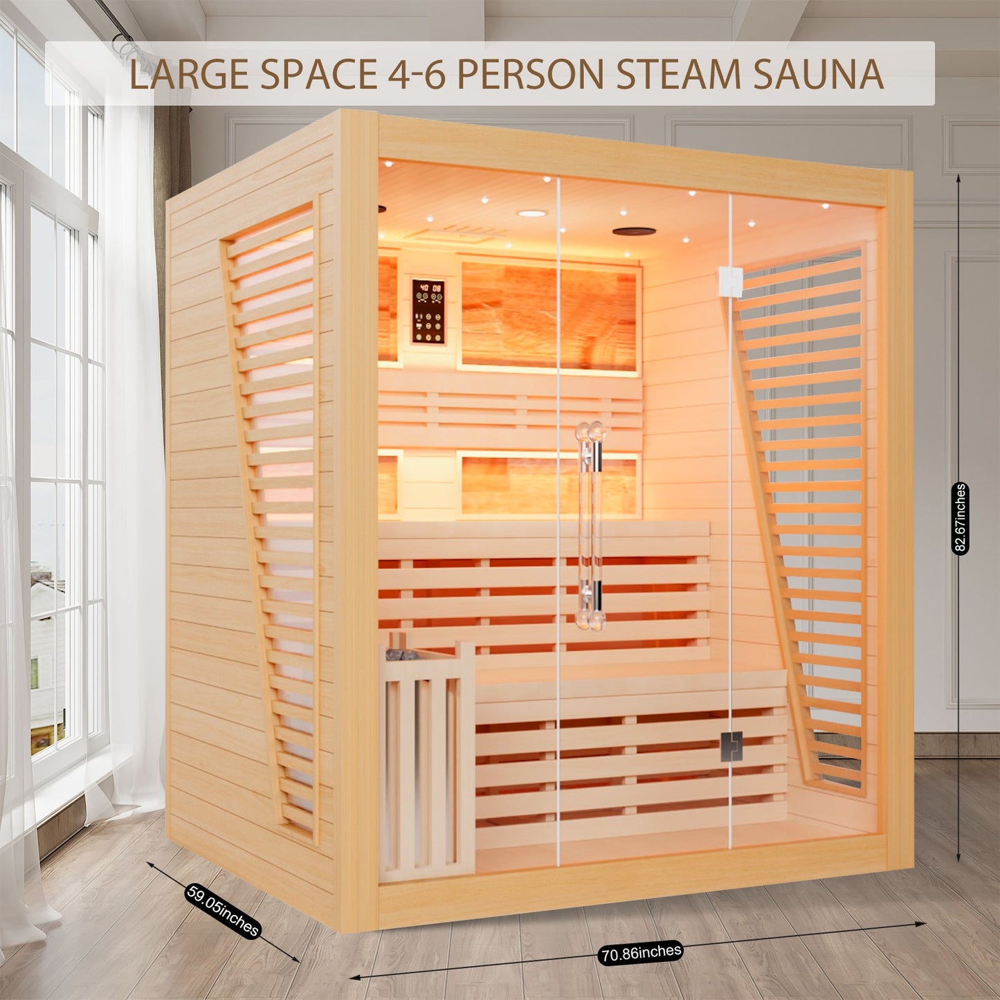 Luxury Traditional Steam Sauna Room - Steam 4