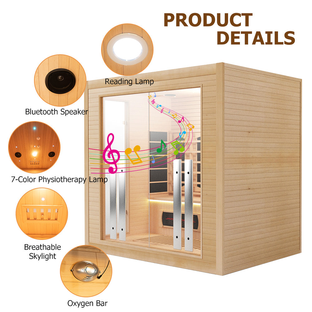 Luxury Indoor Hybrid Sauna Room - FAMILY 4