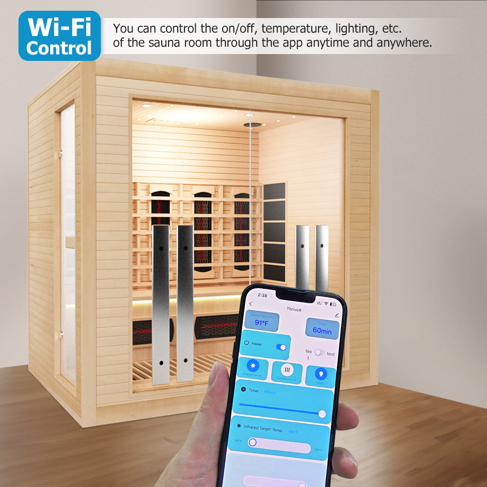 Luxury Indoor Hybrid Sauna Room - FAMILY 4