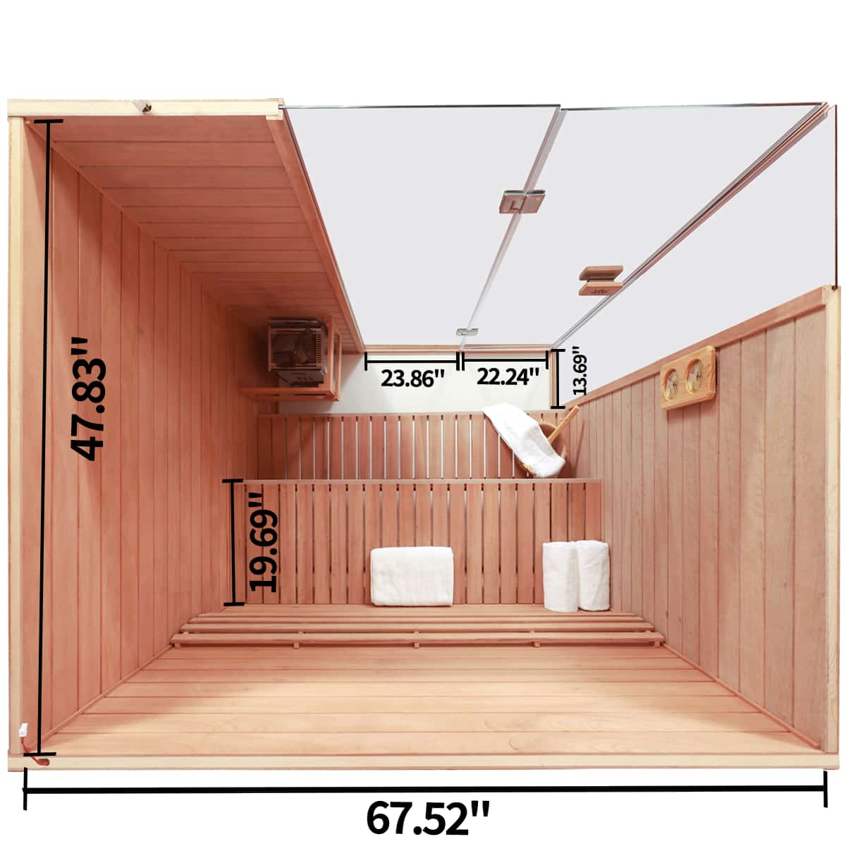 Aurora Indoor Steam Sauna - 3 Person