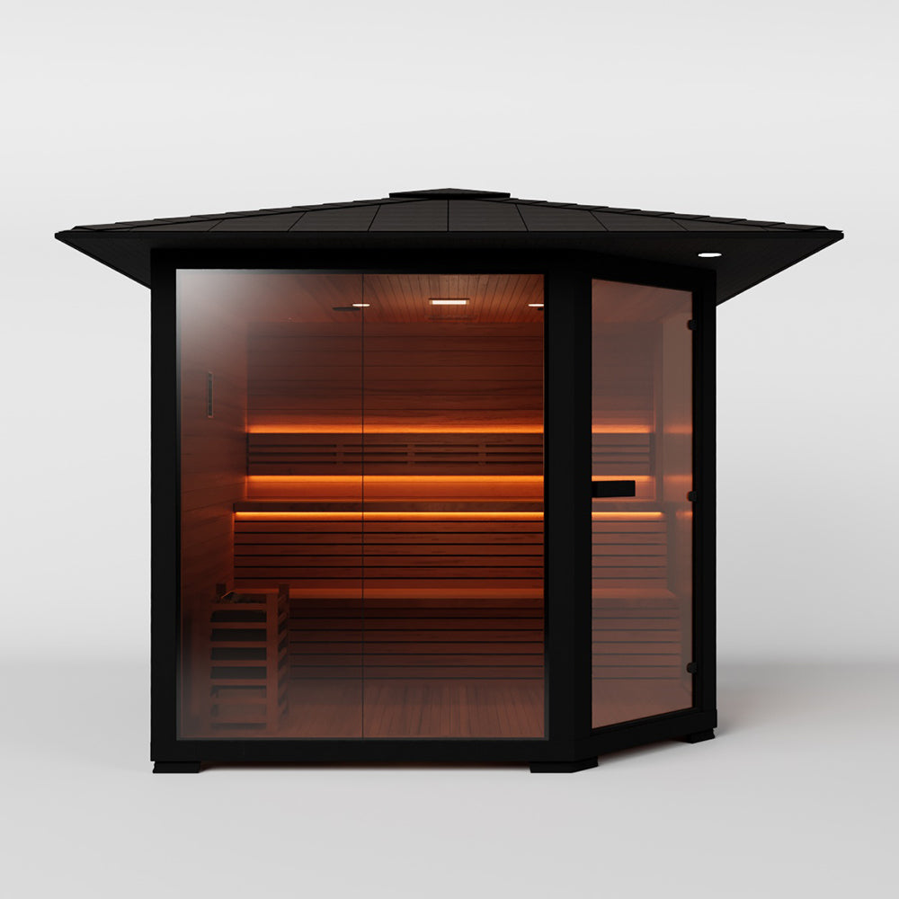 Hylivesaunas 7 - 8 People Luxury Outdoor Traditional Steam Sauna - Live 4