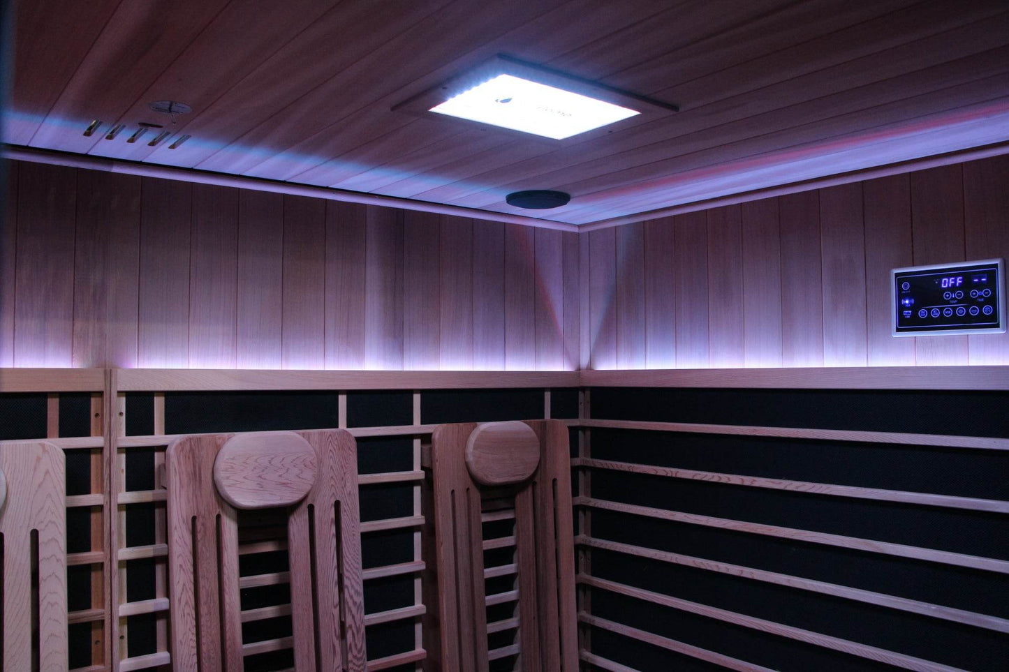 Sun Home Eclipse™ 4-Person Red Light & Infrared Sauna