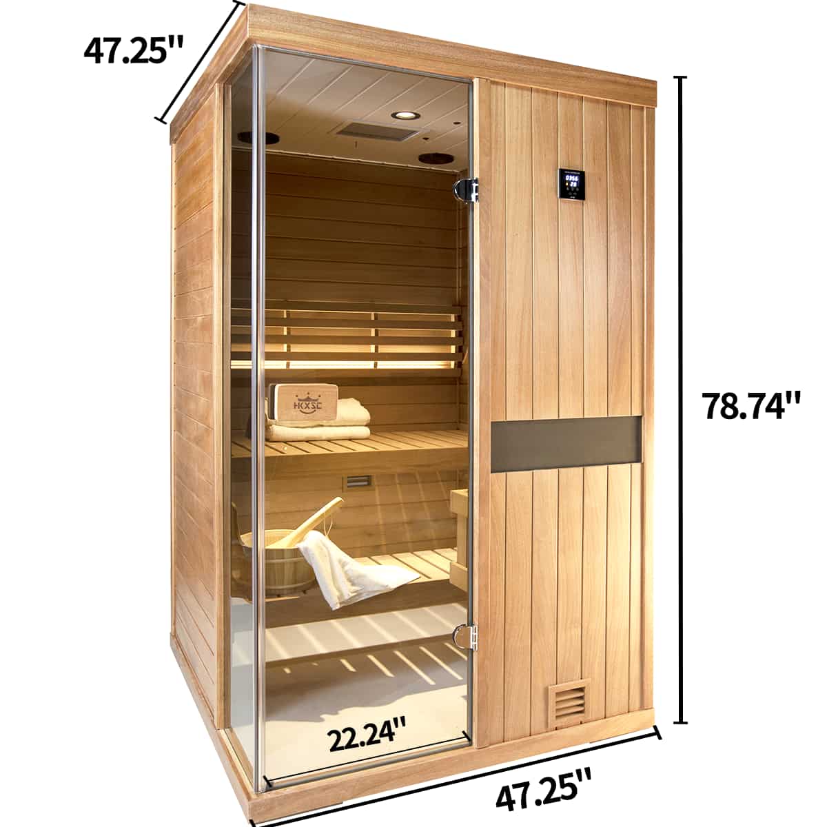 Aurora Indoor Steam Sauna - 2 Person