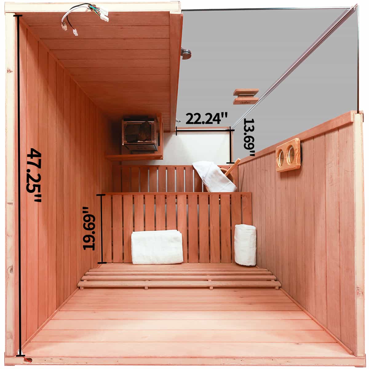 Aurora Indoor Steam Sauna - 2 Person