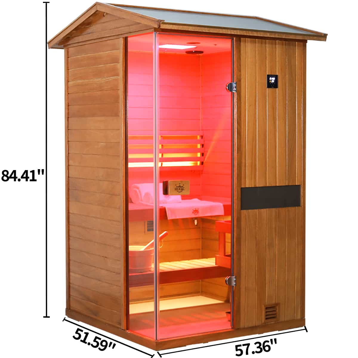 Aurora Outdoor Steam Sauna - 2 Person