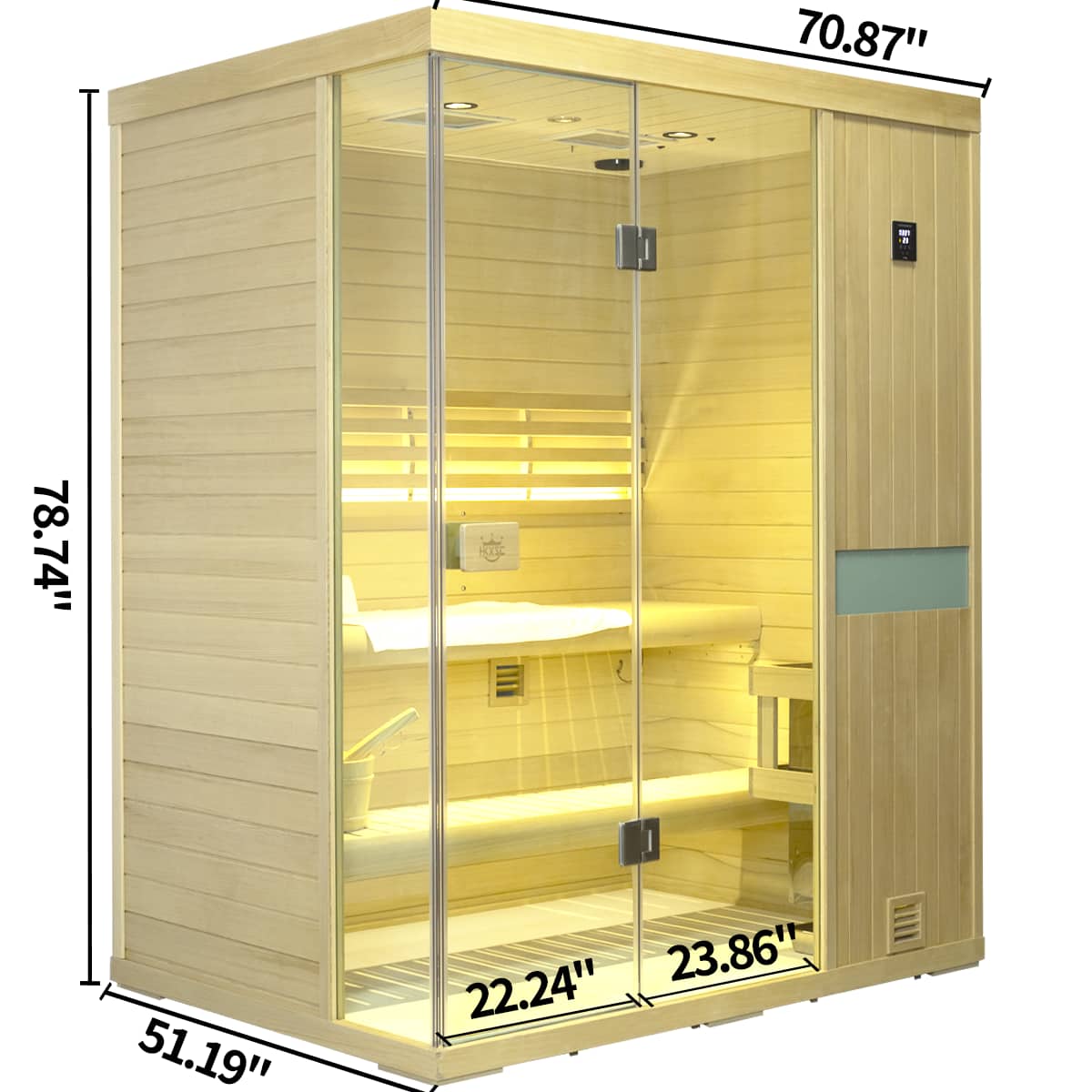 Indoor Steam Sauna - 3 Person
