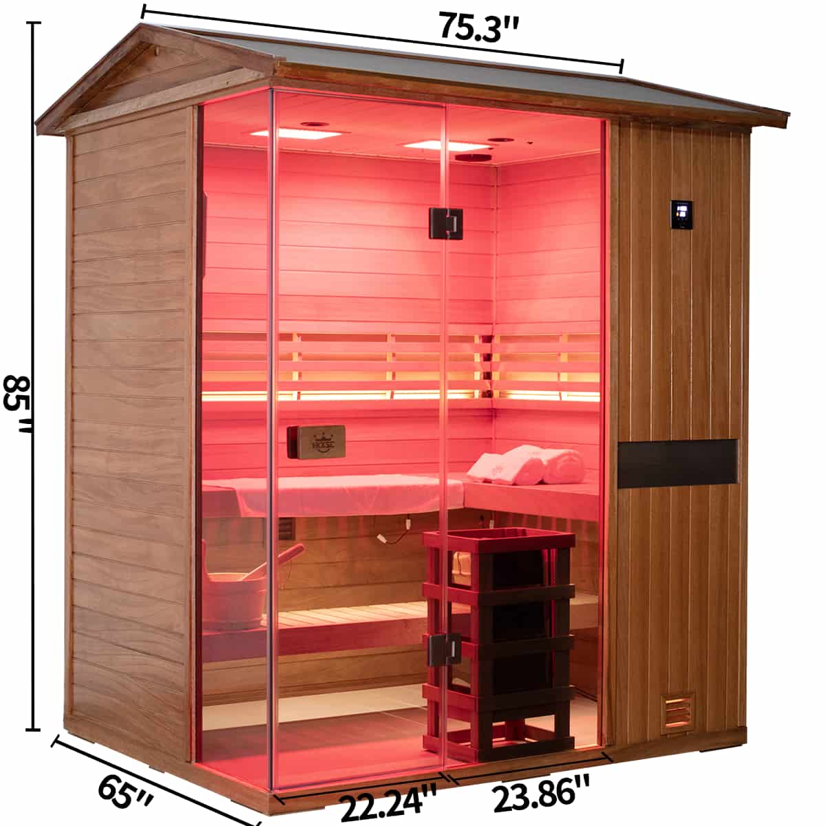 Aurora Outdoor Steam Sauna - 4 Person