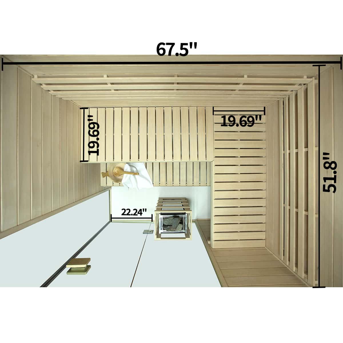Calm Indoor Steam Sauna - 4 Person