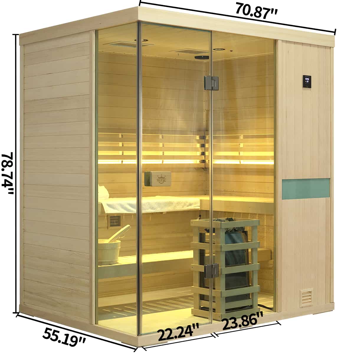 Calm Indoor Steam Sauna - 4 Person