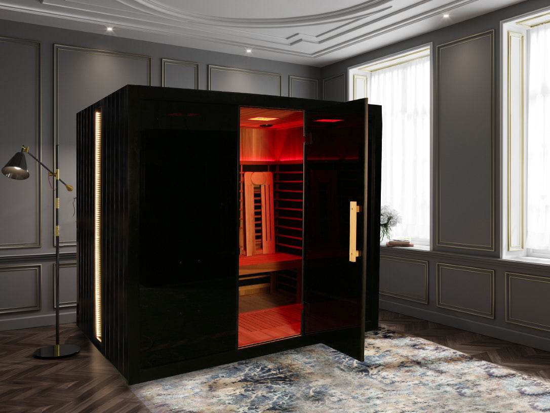Sun Home Eclipse™ 4-Person Red Light & Infrared Sauna