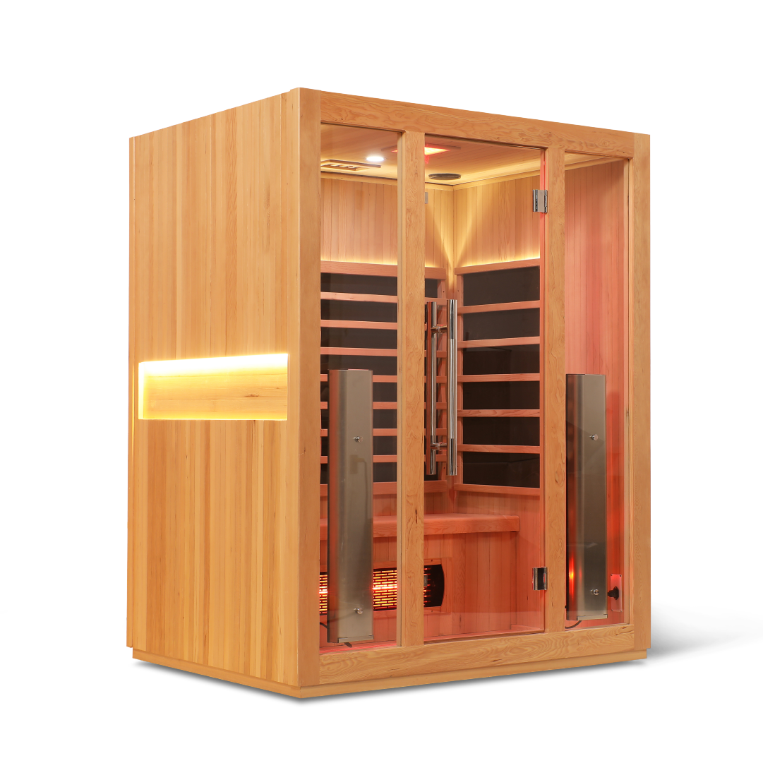 3 Person Full Spectrum "Smart" WIFI Infrared Sauna