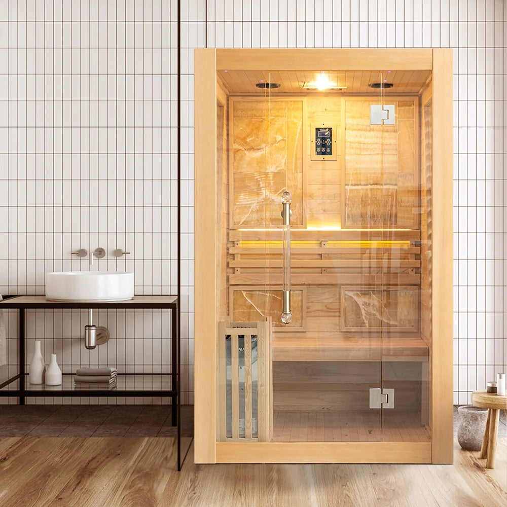Luxury Traditional Steam Sauna Room - 3 Person