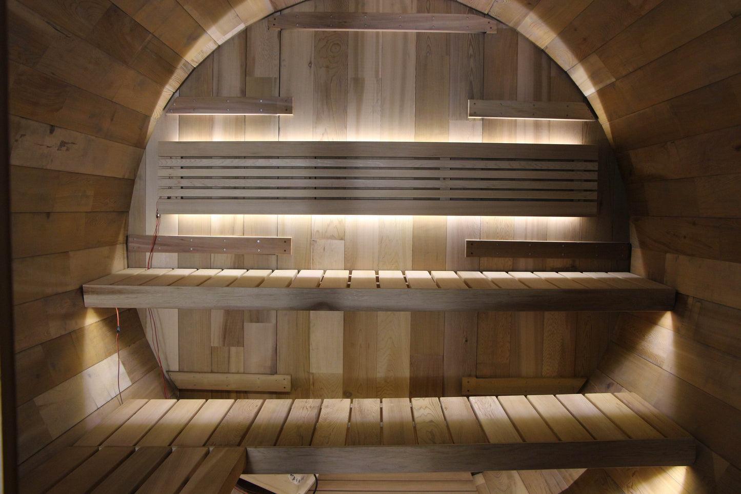 Outdoor Cedar Barrel Sauna