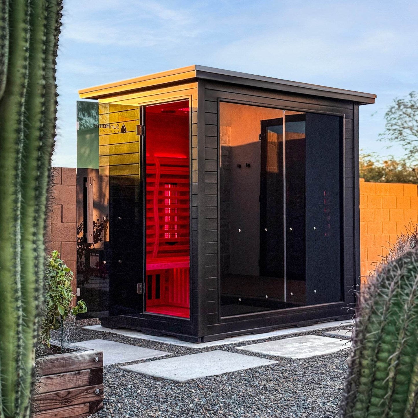 Sun Home Luminar™ Outdoor 5-Person Full Spectrum Infrared Sauna