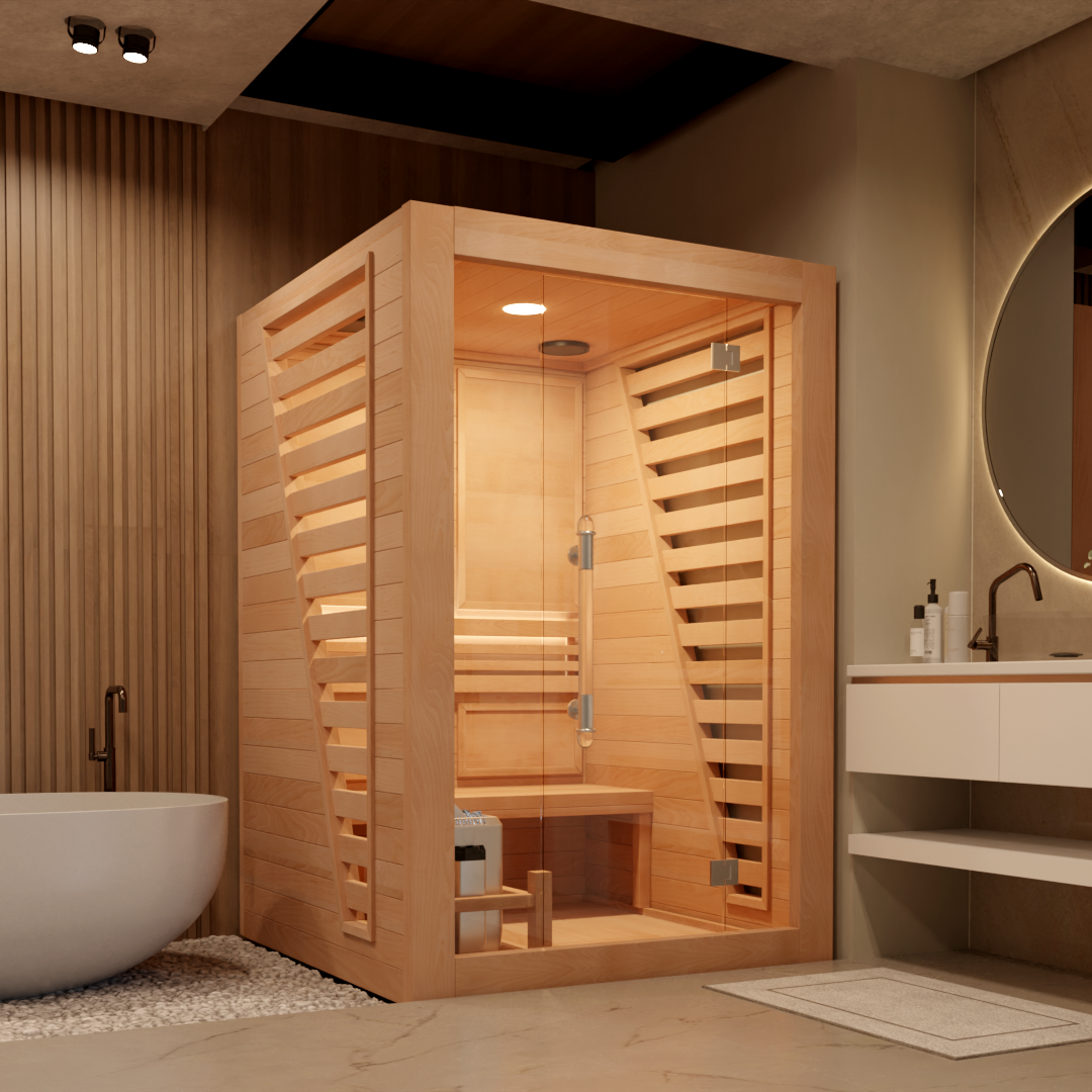 Luxury Traditional Steam Sauna Room - 3 Person