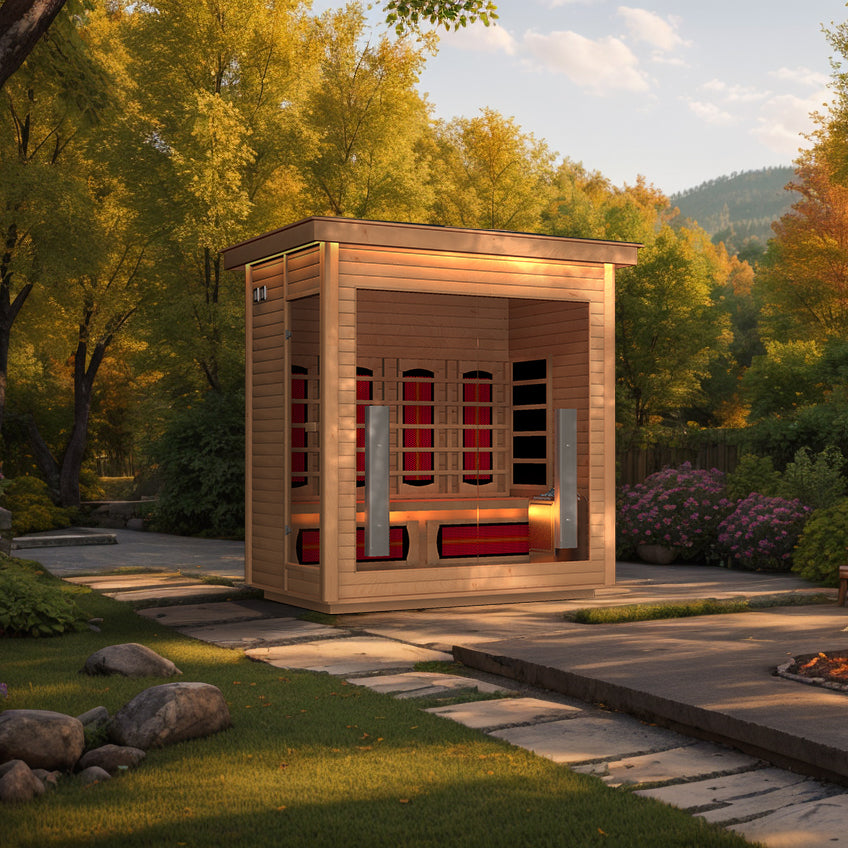 Hylivesaunas 3 People Luxury Outdoor Hybrid Sauna - COURTYARD 3