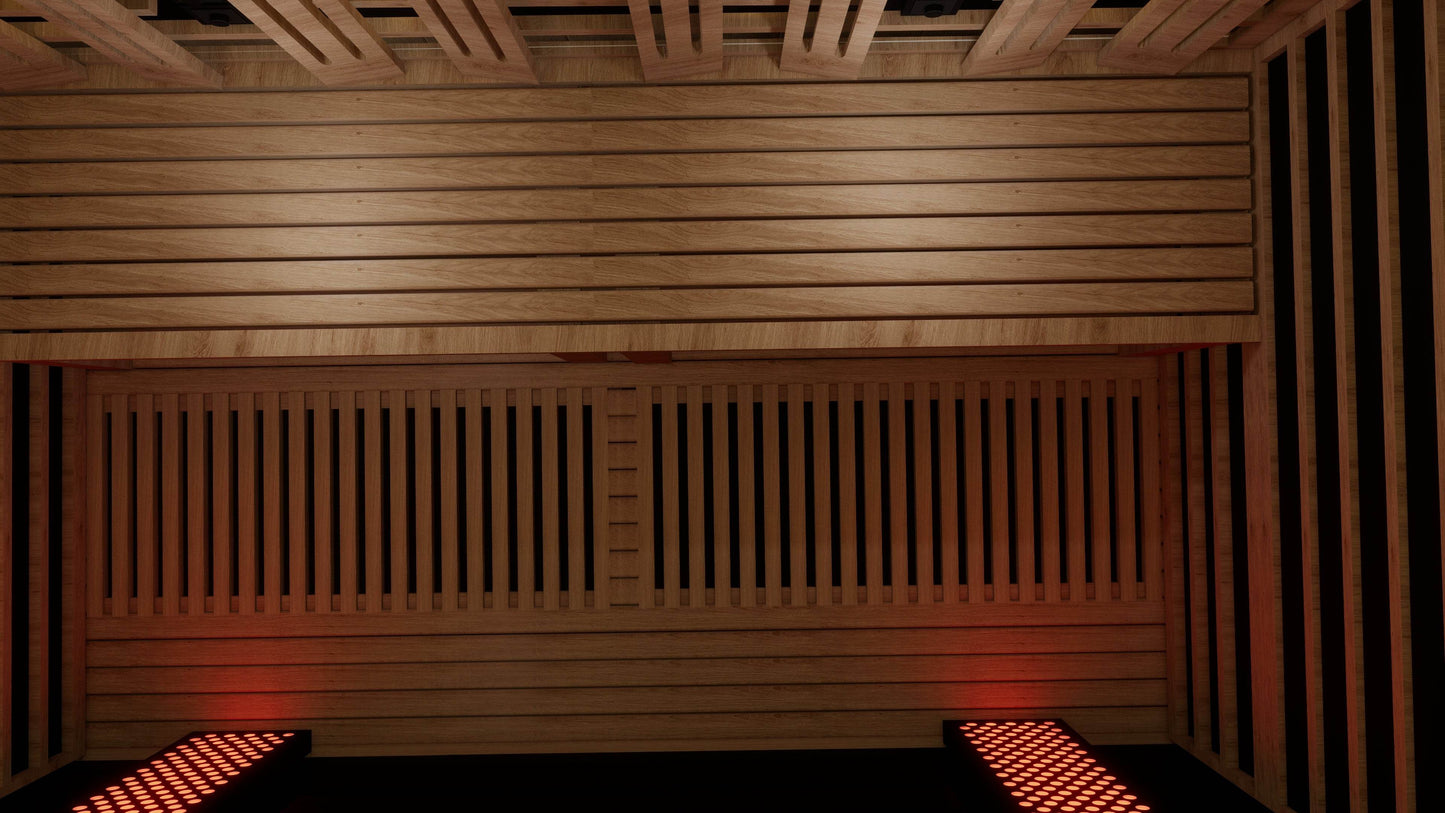 Sun Home Eclipse™ 4-Person Red Light & Infrared Sauna