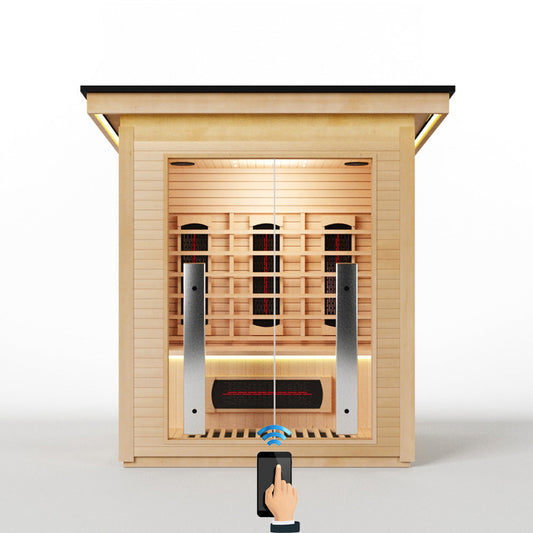Hylivesaunas 2 People Outdoor Infrared Sauna - COURTYARD 2