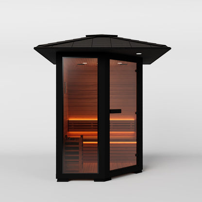 1 - 2 People Luxury Outdoor Traditional Steam Sauna - Live 1