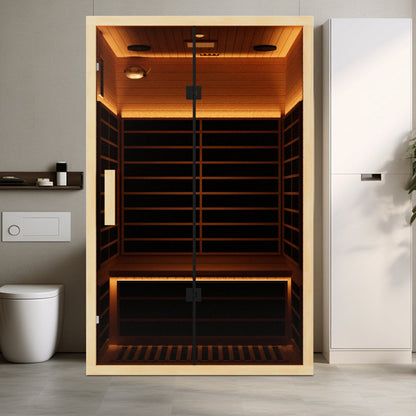 120V 2-Person Far Infrared Sauna – Low EMF, Indoor Use for Shared Relaxation - Infrared 2