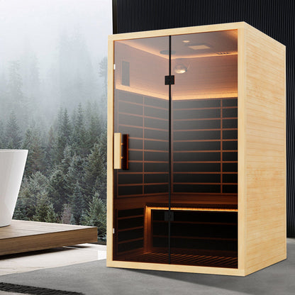 120V 2-Person Far Infrared Sauna – Low EMF, Indoor Use for Shared Relaxation - Infrared 2
