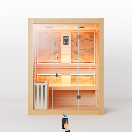 Hylivesaunas Luxury Traditional Steam Sauna Room - 2 person