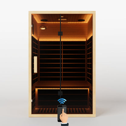 120V 2-Person Far Infrared Sauna – Low EMF, Indoor Use for Shared Relaxation - Infrared 2