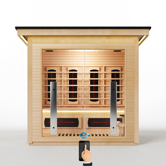 Hylivesaunas 3 People Luxury Outdoor Hybrid Sauna - COURTYARD 3