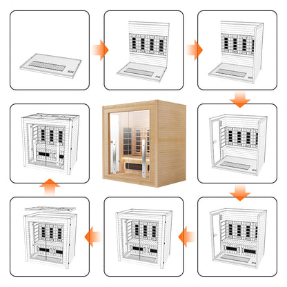 Luxury Indoor Hybrid Sauna Room - FAMILY 3