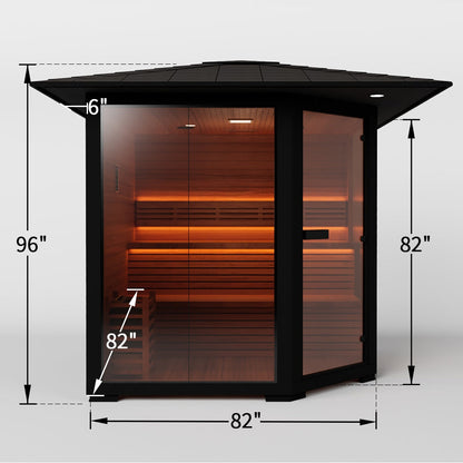 Hylivesaunas 5 - 6 People Luxury Outdoor Traditional Steam Sauna - Live 3