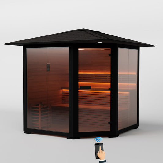 Hylivesaunas 5 - 6 People Luxury Outdoor Traditional Steam Sauna - Live 3