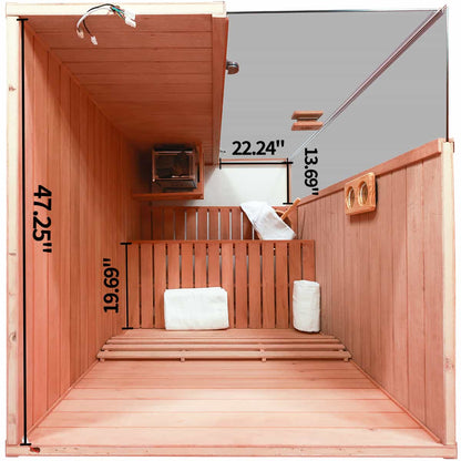 Aurora Indoor Steam Sauna - 2 Person