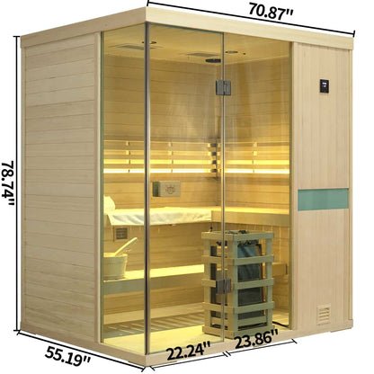 Calm Indoor Steam Sauna - 4 Person