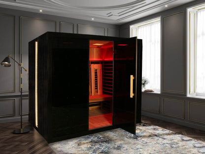 Sun Home Eclipse™ 4-Person Red Light & Infrared Sauna